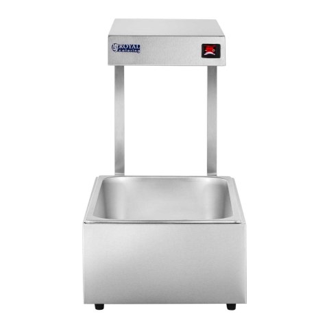 Lampa grzewcza gastronomiczna podgrzewacz do potraw dań 500W + pojemnik GN1/1 Lampa grzewcza gastronomiczna podgrzewacz do potraw dań 500W + pojemnik GN1/1