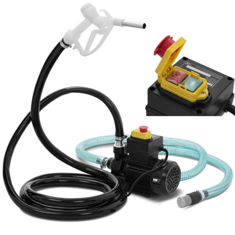 Pompa dystrybutor do paliwa oleju napędowego elektryczna ZESTAW IP55 230 V 370 W 40 l/min Pompa dystrybutor do paliwa oleju napędowego elektryczna ZESTAW IP55 230 V 370 W 40 l/min