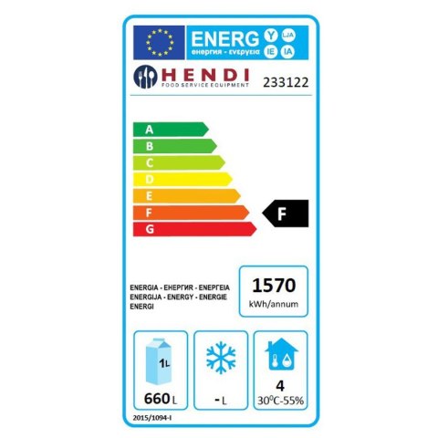Szafa chłodnicza lodówka gastronomiczna 2-drzwiowa Profi Line 900L - Hendi 233122 Szafa chłodnicza lodówka gastronomiczna 2-drzwiowa Profi Line 900L - Hendi 233122