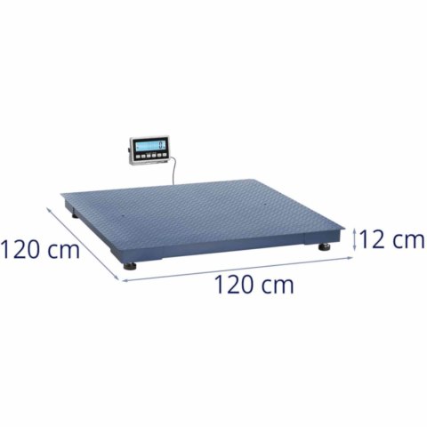 Waga platformowa magazynowa LCD 120 x 120 cm 3000 kg / 1 kg Waga platformowa magazynowa LCD 120 x 120 cm 3000 kg / 1 kg