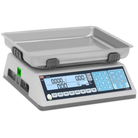 Waga sklepowa handlowa interfejs RS232 PLU 30 kg / 10 g LCD M LEGALIZACJA Waga sklepowa handlowa interfejs RS232 PLU 30 kg / 10 g LCD M LEGALIZACJA