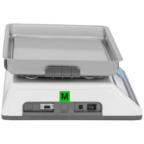 Waga sklepowa handlowa interfejs RS232 PLU 30 kg / 10 g LCD M LEGALIZACJA Waga sklepowa handlowa interfejs RS232 PLU 30 kg / 10 g LCD M LEGALIZACJA
