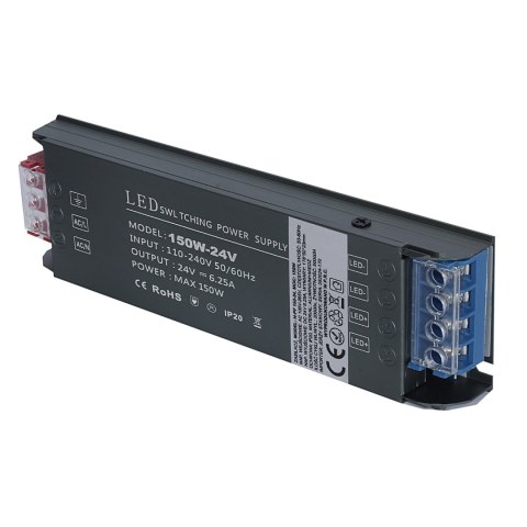 Zasilacz LED H-PF 150-24 150W Czarny Zasilacz LED H-PF 150-24 150W Czarny