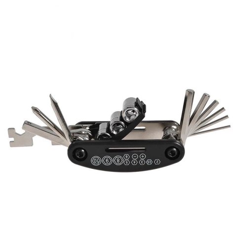16w1 Narzędzie wielofunkcyjne MultiTool do naprawy rowerów - czarne 16w1 Narzędzie wielofunkcyjne MultiTool do naprawy rowerów - czarne