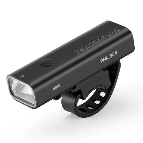 Lampka rowerowa przednia 800lm + kabel USB-C 4 tryby pracy Lampka rowerowa przednia 800lm + kabel USB-C 4 tryby pracy