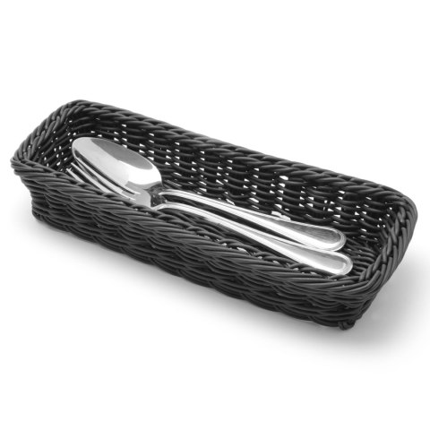 Koszyk na sztućce widelce noże łyżki czarny 270x100x45 mm - Hendi 426098 Koszyk na sztućce widelce noże łyżki czarny 270x100x45 mm - Hendi 426098