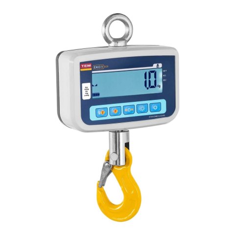 Waga hakowa wisząca magazynowa z legalizacją bluetooth CEKO+ TEM 1000kg / 500g Waga hakowa wisząca magazynowa z legalizacją bluetooth CEKO+ TEM 1000kg / 500g