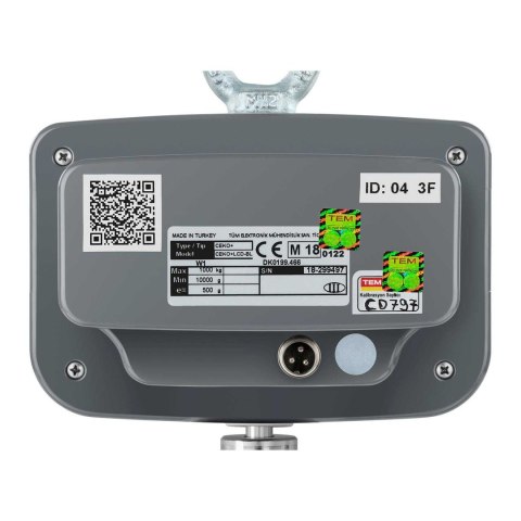 Waga hakowa wisząca magazynowa z legalizacją bluetooth CEKO+ TEM 1000kg / 500g Waga hakowa wisząca magazynowa z legalizacją bluetooth CEKO+ TEM 1000kg / 500g