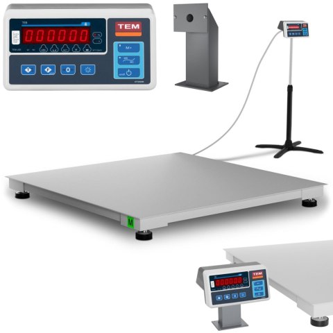 Waga platformowa przemysłowa interfejs RS232 1500 kg / 500 g LED M LEGALIZACJA Waga platformowa przemysłowa interfejs RS232 1500 kg / 500 g LED M LEGALIZACJA