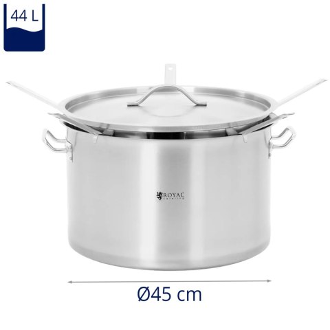 Garnek do gotowania makronu z 5 wkładami śr. 45 cm 44 l Garnek do gotowania makronu z 5 wkładami śr. 45 cm 44 l