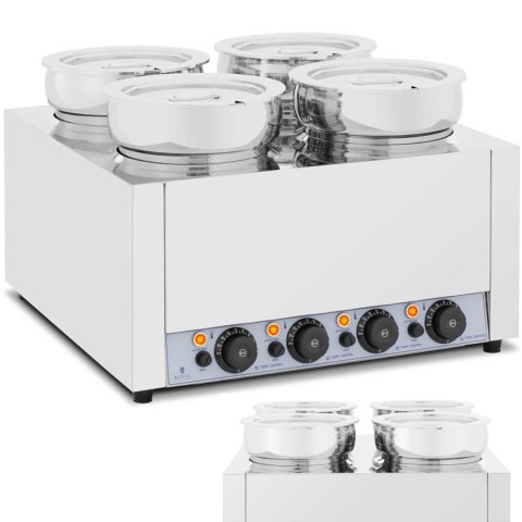 Bemar elektryczny podgrzewacz stacja do zupy fondue czekolady 2000 W 4 x 7 l Bemar elektryczny podgrzewacz stacja do zupy fondue czekolady 2000 W 4 x 7 l