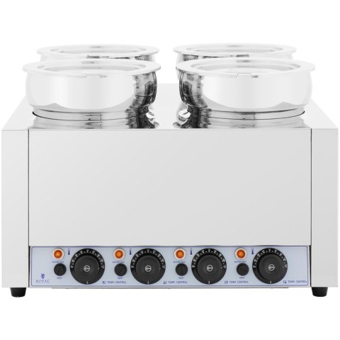 Bemar elektryczny podgrzewacz stacja do zupy fondue czekolady 2000 W 4 x 7 l Bemar elektryczny podgrzewacz stacja do zupy fondue czekolady 2000 W 4 x 7 l