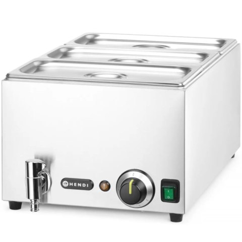Bemar podgrzewacz do potraw z kranem 3x GN 1/3 100 mm z pokrywkami 1000 W Bemar podgrzewacz do potraw z kranem 3x GN 1/3 100 mm z pokrywkami 1000 W