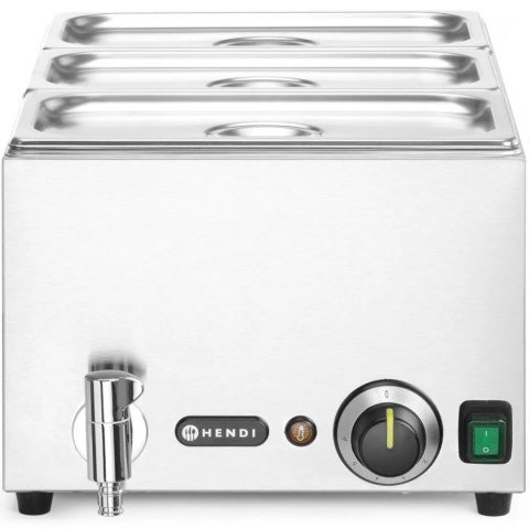 Bemar podgrzewacz do potraw z kranem 3x GN 1/3 100 mm z pokrywkami 1000 W Bemar podgrzewacz do potraw z kranem 3x GN 1/3 100 mm z pokrywkami 1000 W