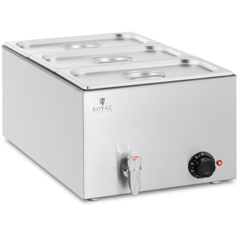 Bemar podgrzewacz elektryczny z kranem 3 x GN 1/3 600 W Bemar podgrzewacz elektryczny z kranem 3 x GN 1/3 600 W