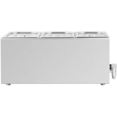 Bemar podgrzewacz elektryczny z kranem 3 x GN 1/3 600 W Bemar podgrzewacz elektryczny z kranem 3 x GN 1/3 600 W