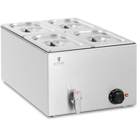 Bemar podgrzewacz elektryczny z kranem 4 x GN 1/4 600 W Bemar podgrzewacz elektryczny z kranem 4 x GN 1/4 600 W