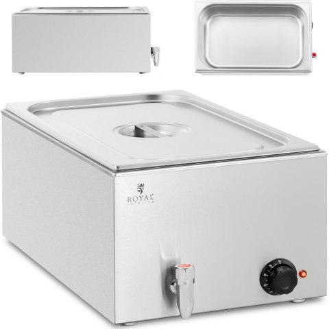 Bemar podgrzewacz elektryczny z kranem GN 1/1 600 W Bemar podgrzewacz elektryczny z kranem GN 1/1 600 W