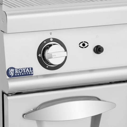 Grill gazowy podwójny ryflowany z szafką na propan / LPG / gaz ziemny 12 kW