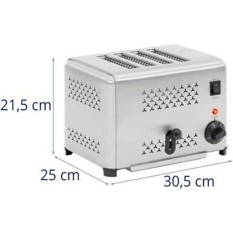 Toster opiekacz kanapkowy na 4 kromki grzanki 1800 W Toster opiekacz kanapkowy na 4 kromki grzanki 1800 W