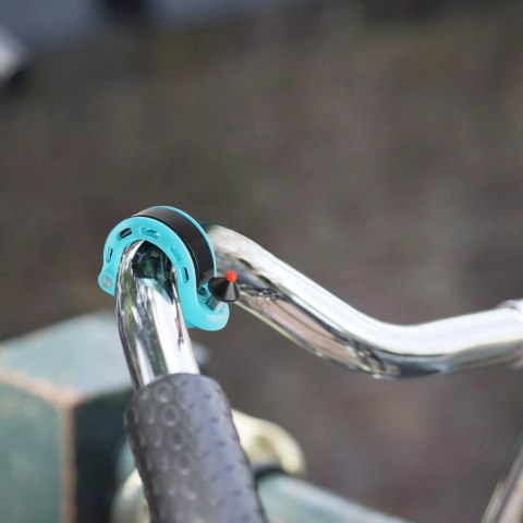 Dzwonek rowerowy w kształcie litery Q 100db - niebieski Dzwonek rowerowy w kształcie litery Q 100db - niebieski