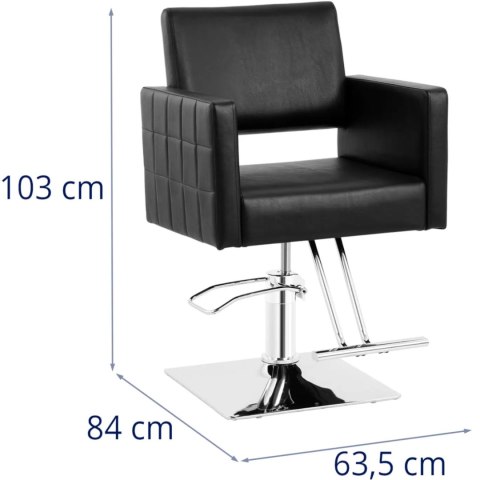 Fotel fryzjerski barberski kosmetyczny z podnóżkiem Physa RIBBLETON - czarny Fotel fryzjerski barberski kosmetyczny z podnóżkiem Physa RIBBLETON - czarny