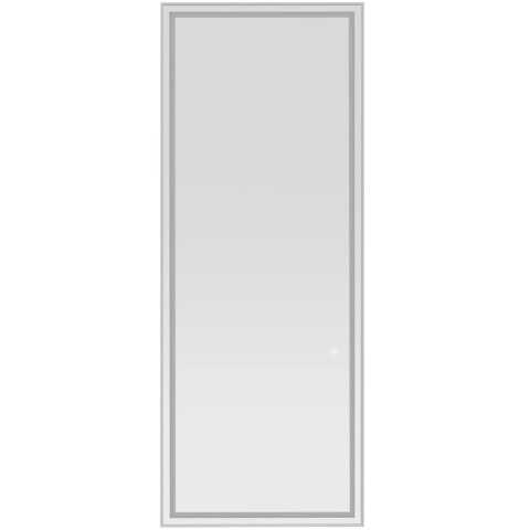 Konsola konsoleta fryzjerska lustro z oświetleniem LED prostokątne 180 x 70 cm - srebrne Konsola konsoleta fryzjerska lustro z oświetleniem LED prostokątne 180 x 70 cm - srebrne
