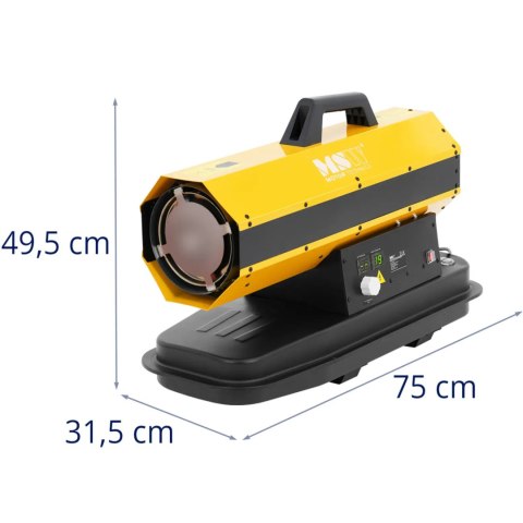 Nagrzewnica dmuchawa olejowa do ogrzewania warsztatu hali budynków 20 kW Nagrzewnica dmuchawa olejowa do ogrzewania warsztatu hali budynków 20 kW