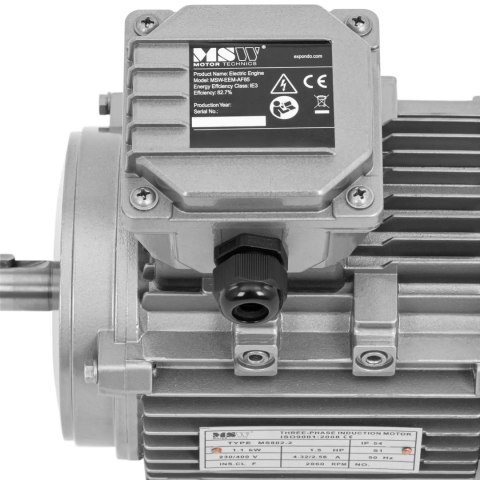 Silnik elektryczny asynchroniczny trójfazowy 2870 obr./min 230/400 V 1.1 kW Silnik elektryczny asynchroniczny trójfazowy 2870 obr./min 230/400 V 1.1 kW