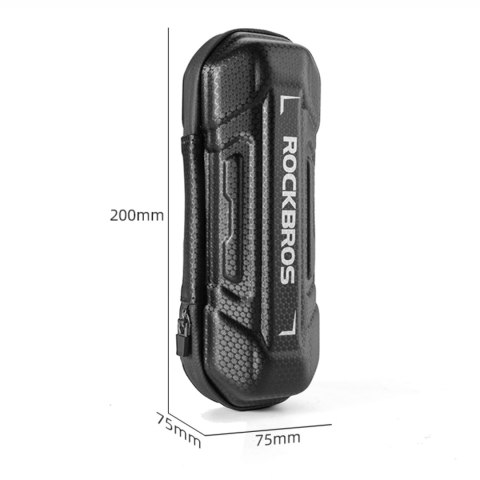 Torba rowerowa na narzędzia mocowana w uchwycie na bidon 0.65l - czarna