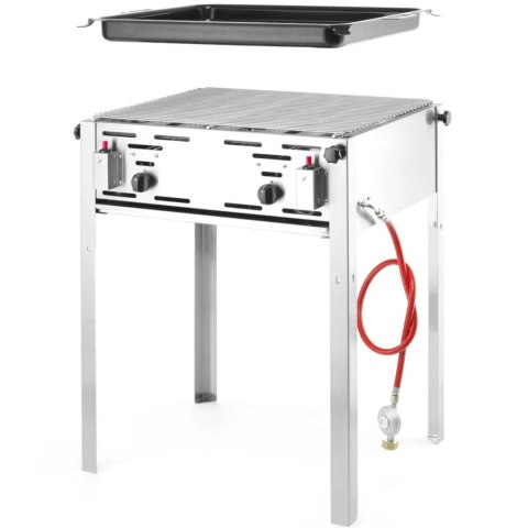 Grill gazowy z patelnią Grill Master Maxi 590x480mm 11.6kW - Hendi 154717 Grill gazowy z patelnią Grill Master Maxi 590x480mm 11.6kW - Hendi 154717