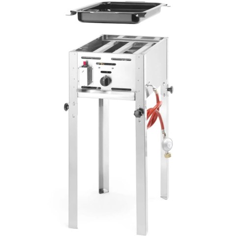 Grill gazowy z patelnią Grill Master Mini 290x480mm 5.8kW- Hendi 154700