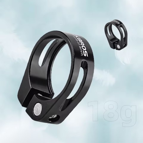 Obejma rowerowa zacisk do sztycy 27.2 i 28.6 mm pod siodełko na śrubę - czarna Obejma rowerowa zacisk do sztycy 27.2 i 28.6 mm pod siodełko na śrubę - czarna