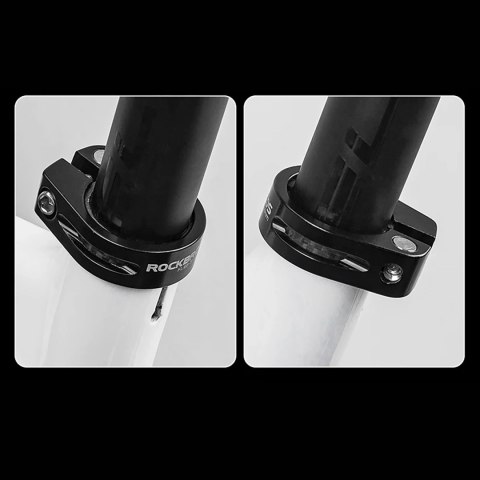 Obejma rowerowa zacisk do sztycy 27.2 i 28.6 mm pod siodełko na śrubę - czarna Obejma rowerowa zacisk do sztycy 27.2 i 28.6 mm pod siodełko na śrubę - czarna