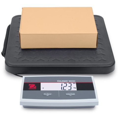 Waga platformowa pocztowa do paczek OHAUS COURIER 3000 LCD 33x32cm 200Kg / 100g Waga platformowa pocztowa do paczek OHAUS COURIER 3000 LCD 33x32cm 200Kg / 100g