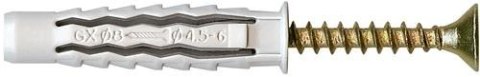 DYBEL UNIWERSALNY ŁEB Z NACIĘCIEM KRZYŻOWYM GXK 6/40MM ARVEX DYBEL UNIWERSALNY ŁEB Z NACIĘCIEM KRZYŻOWYM GXK 6/40MM ARVEX