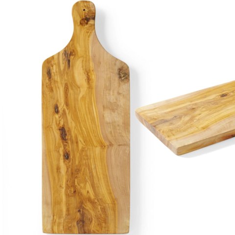 Deska do serwowania z drewna oliwnego z uchwytem 600 x 200 x 18 mm - Hendi 505267 Deska do serwowania z drewna oliwnego z uchwytem 600 x 200 x 18 mm - Hendi 505267