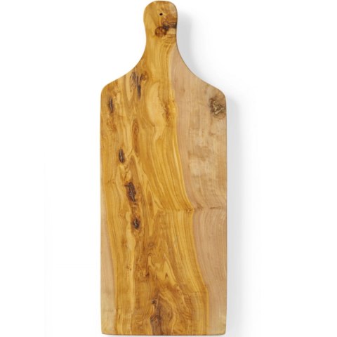 Deska do serwowania z drewna oliwnego z uchwytem 600 x 200 x 18 mm - Hendi 505267 Deska do serwowania z drewna oliwnego z uchwytem 600 x 200 x 18 mm - Hendi 505267