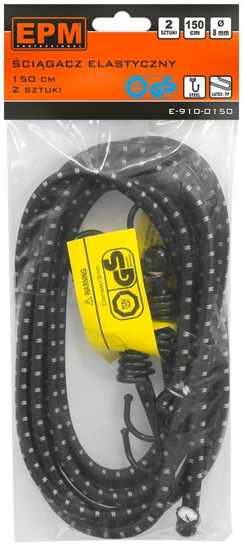 ŚCIĄG UNIWERSALNY ELASTYCZNY 8MM*150CM EPM ŚCIĄG UNIWERSALNY ELASTYCZNY 8MM*150CM EPM