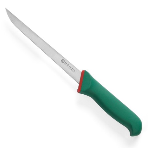 Nóż giętki do filetowania ryb surowego mięsa Green Line 330mm Hendi 843321 Nóż giętki do filetowania ryb surowego mięsa Green Line 330mm Hendi 843321