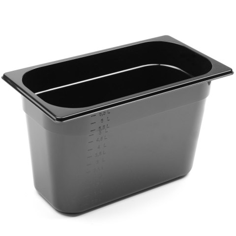 Pojemnik gastronomiczny GN 1/3 z czarnego poliwęglanu 325x176x200mm 7.8L Hendi 862506 Pojemnik gastronomiczny GN 1/3 z czarnego poliwęglanu 325x176x200mm 7.8L Hendi 862506
