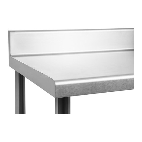 Stół blat roboczy gastronomiczny z rantem stalowy nierdzewny 120x60cm Stół blat roboczy gastronomiczny z rantem stalowy nierdzewny 120x60cm