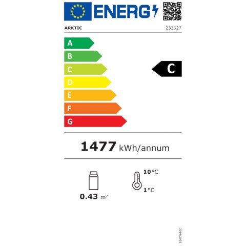 Witryna chłodnicza przeszklona nastawna 58L 2 półki czarna ARKTIC Hendi 233627 Witryna chłodnicza przeszklona nastawna 58L 2 półki czarna ARKTIC Hendi 233627