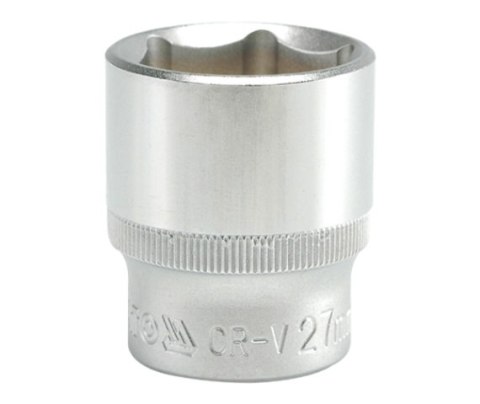 NASADKA KRÓTKA 6-KĄTNA CHROMOWANA 1/2'' 27MM YATO NASADKA KRÓTKA 6-KĄTNA CHROMOWANA 1/2'' 27MM YATO