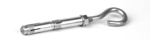 KOŁEK STALOWY HAK SUFITOWY 12*80MM M8 UN KOŁEK STALOWY HAK SUFITOWY 12*80MM M8 UN
