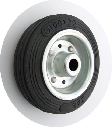 KOŁO METAL-GUMA 100MM BEZ OBUDOWY+OŚKA 11 UN KOŁO METAL-GUMA 100MM BEZ OBUDOWY+OŚKA 11 UN