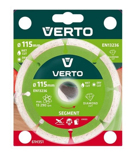 TARCZA DIAMENTOWA SEGMENTOWA 115MM VERTO TARCZA DIAMENTOWA SEGMENTOWA 115MM VERTO
