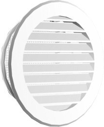 KRATKA OKRAGŁA FI125 160MM BIAŁA UN