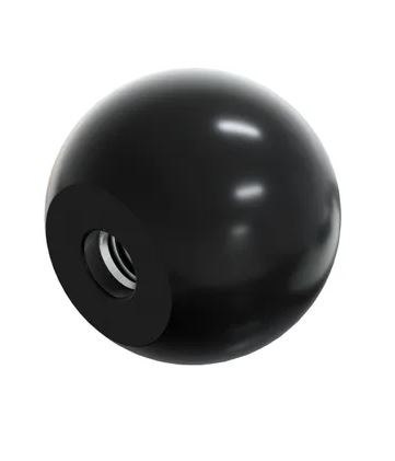 UCHWYT BAKELITOWY 'KULA' CZARNY M6*25MM DIN319C UN UCHWYT BAKELITOWY 'KULA' CZARNY M6*25MM DIN319C UN