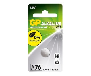 BATERIA ALKALICZNA ZEGARKOWA 1.5V A76, LR44, AG13 GP BATTERY